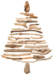 wooden christmas tree