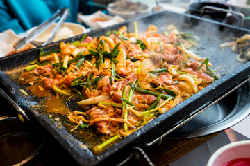 오리불고기, 오리구이, 로스구이, 불고기, 한국음식,  한국요리, 안주, 야식, 오리요리, 