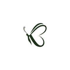 Initial B logo vector butterfly template