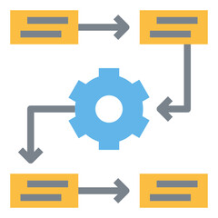 process flat icon