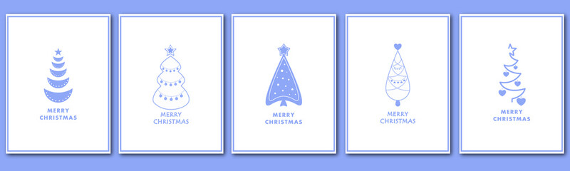 happy new year cards with trees 2022