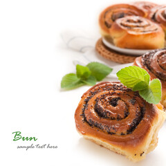 Poppy seed rolls. Buns with poppy seed