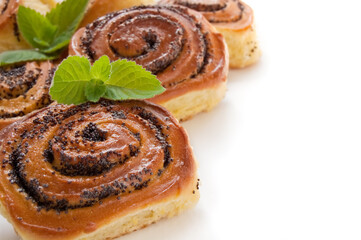 Poppy seed rolls. Buns with poppy seed