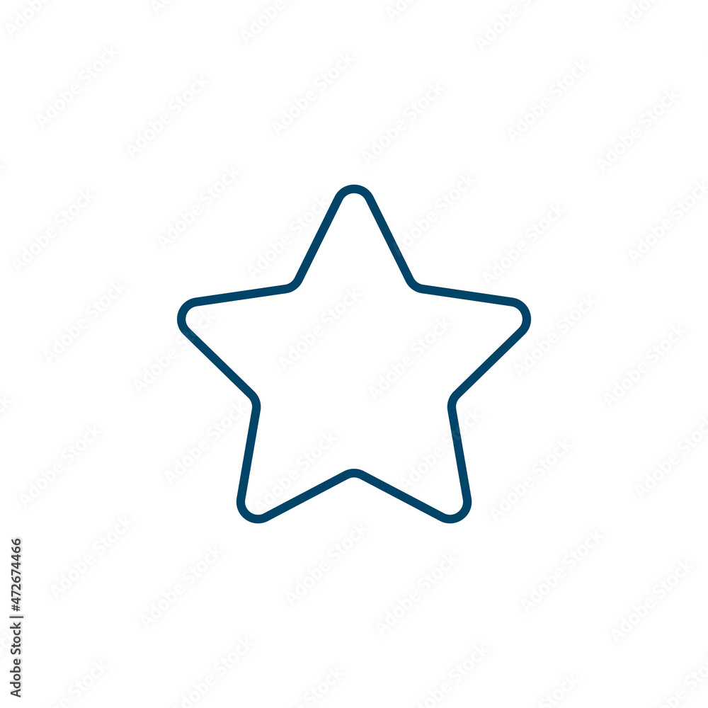 Aufkleber symbol icon. thin linear symbol outline icon isolated on white background. line vector symbol sign, 