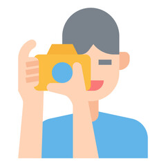 photographer flat icon