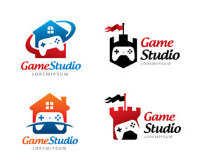 Game studio logo symbol or icon template