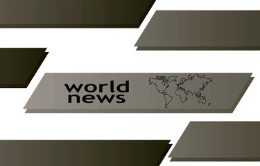 World news template. vector illustration