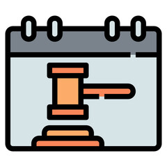 auction Color line icon