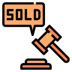 sold Color line icon