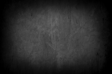 Old wall texture cement dark black gray  background abstract grey color design are light with white gradient background.