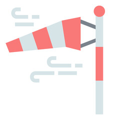 windsock flat icon