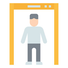 body scanner flat icon