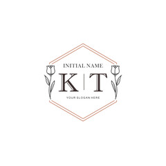Obraz premium KT Hand drawn wedding monogram logo
