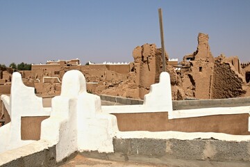 Ruins of the ancient Shaqra city. Traditionally built of mud. Saudi Arabia.