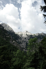 clouds over the mountains