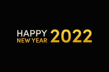 Happy new year 2022. Celebrating and wishing a happy new year. New year resolutions, positive motivation, start 2022 card, poster, banner, background