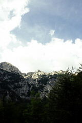 clouds over mountain