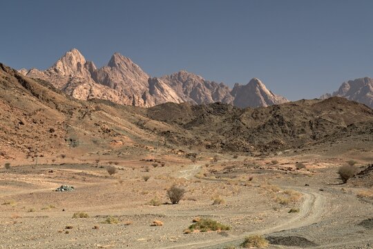 View of the Midiyan Mountains in the Tabuk region. Saudi Arabia.