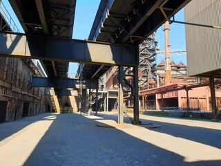 Industrial factory site in Duisburg, Germany