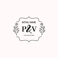 PV Beautiful elegant logos or wedding monograms collection