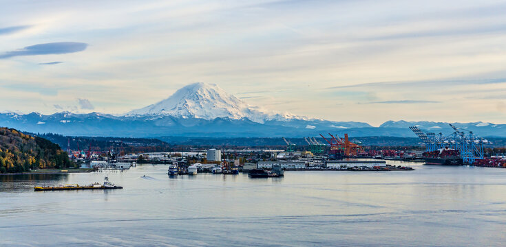 Shiping Port And Mountain 5