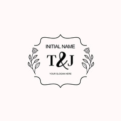 TJ Beautiful elegant logos or wedding monograms collection