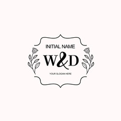 WD Beautiful elegant logos or wedding monograms collection
