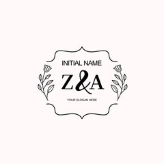 ZA Beautiful elegant logos or wedding monograms collection