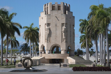 Santa Ifigenia Cemetery in Santiago de Cuba, is the mausoleum of Jose Marti, a national hero of...