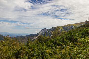 Landscape of mountains