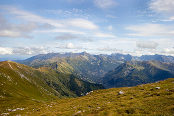 Landscape of mountains