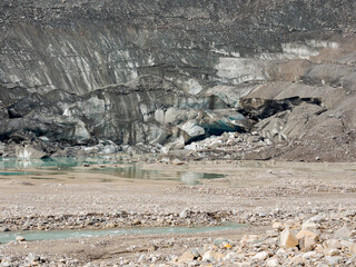 Glacier Pasterze at Mount Grossglockner, which is melting extremely fast due to global warming....