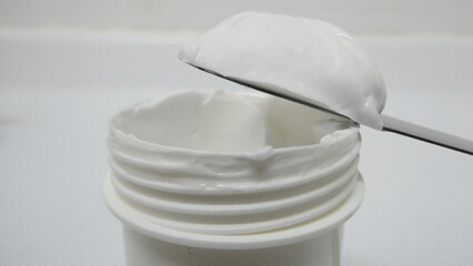 Portion of an ointment