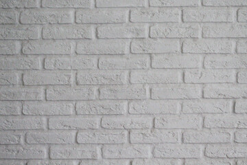 Geometric background. Abstract room. Cement wall. White bricks.