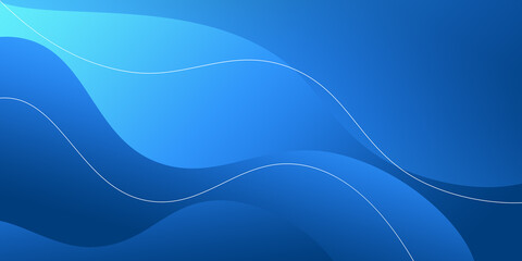 Blue abstract gradient soft wave background