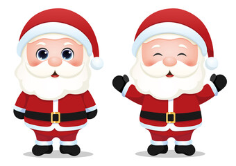 Merry Christmas - Cute Santa Claus  vector illustration