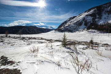 View of Altay mountains