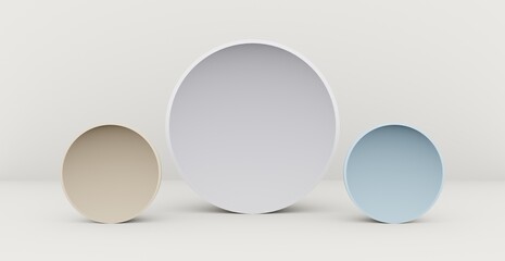 3d rendering background with abstract podium and wall scene background. 