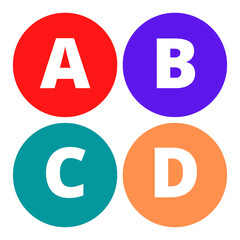 colorful design ABCD background