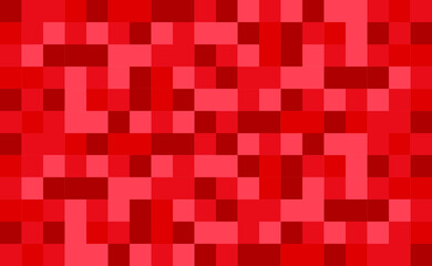 Abstract red pattern for background of squares. Repeat in red color. Trendy minimal style. Applicable for Textile print, web design, Wallpaper and etc. Vector illustration