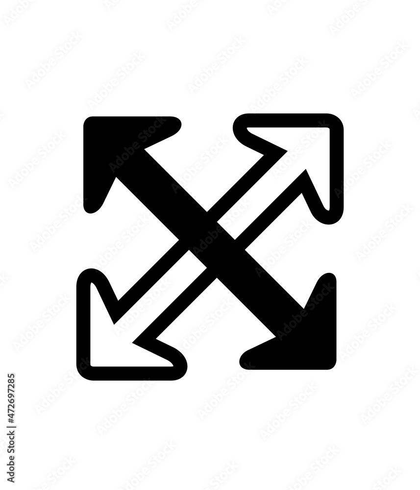 Poster arrow - simple black pointing arrows. vector concept for infographic, website or app. vector symbol 