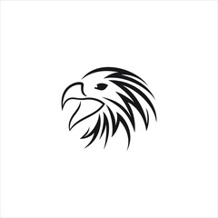 eagle head logo vector abstract template
