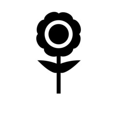 Vector Flower Icon. Flat design style. Flower icons graphic design vector symbols. Isolated on White background