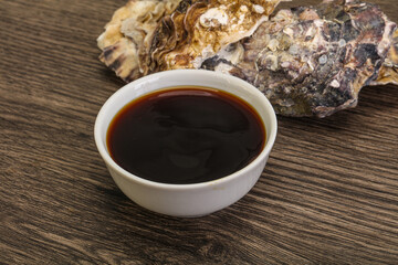 Oyster sauce in the bowl