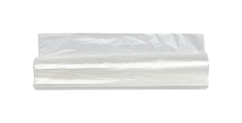 roll of plastic bags isolated on white background