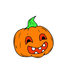 Vector children's design of Halloween holiday,postcards, social networks,stickers.
