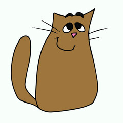 Vector children's mouse rat design for stickers ,social media banners,postcards,fabrics,backgrounds