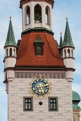Old Town Hall clock tower Munich, Bavaria, Germany.