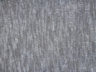 Texture of black white fabric, close up of wool structure, wallpaper background.