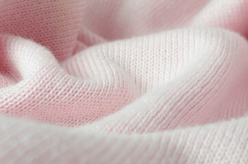 Knitted pink canvas, soft focus